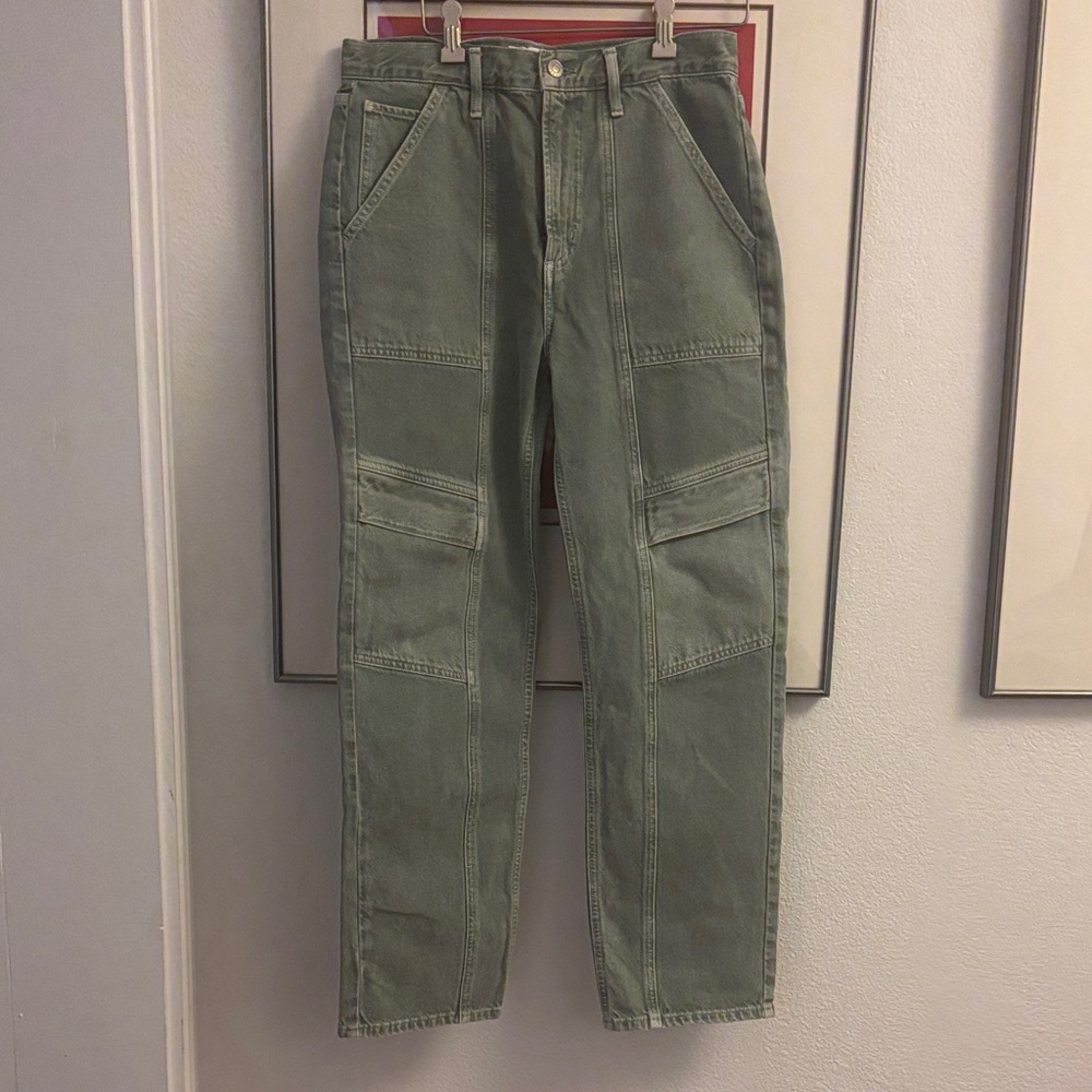 NWOT Agolde Olive Cargo Pants. SIZE 27